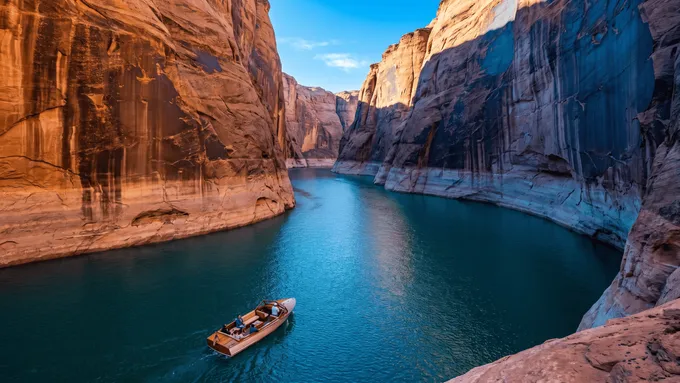 Antelope Canyon by boat at Lake Powell: tours and kayak trips