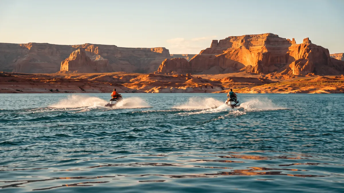 Lake Powell jet ski and WaveRunner rentals: cost and where to ride